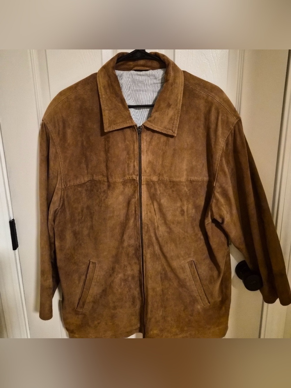 Vintage Machiavelli Men's Brown Suede Zip Jacket